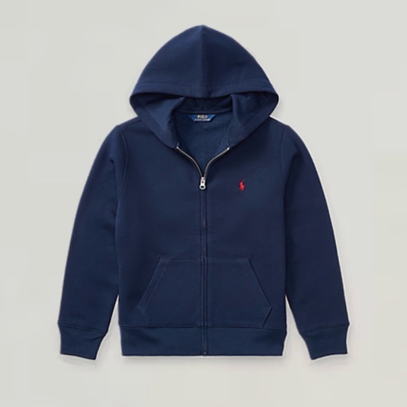 Polo by Ralph Lauren Dark Blue Full-Zip Hoodie - Picture 1 of 9